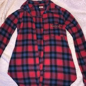 Red/Blue Button Down Flannel